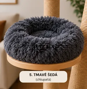 Tmavě šedý chlupáč