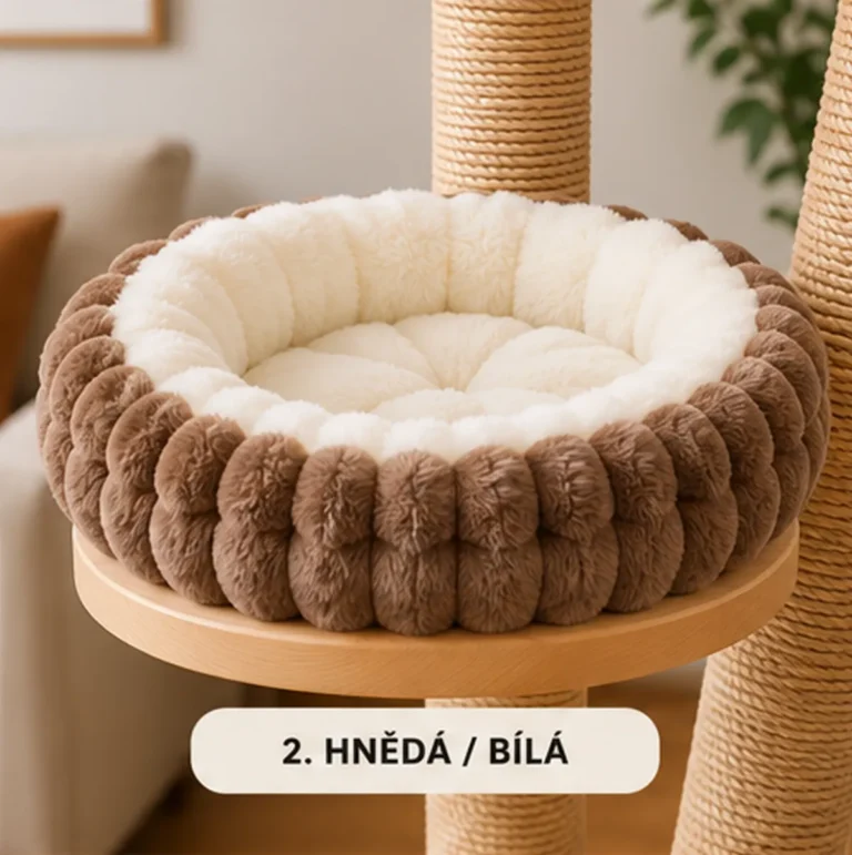 Hnědo bílá